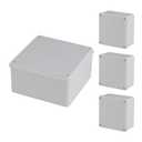 4 Pack 6" x 6" x 3" PVC Plastic Dustproof Waterproof Box IP65 Junction Boxes Project Junction Conduit Box for Electrical Outdoor Enclosure