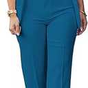 HuiSiFang Womens Fall Fashion 2 Piece Blazer Sets Open Front Blazers and Slim Fit Pants Suits Set
, Size XL