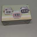 Peakeep Night Light Digital Alarm Clock Battery Operated with Indoor Temperature, Desk Small Clock (Black)