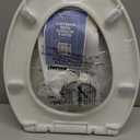 Quick Flip Toilet Seat with Built-in Potty & Splash Guard for Toddler Training, Slow Close - Jool Baby (Elongated)