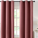 MIULEE Blackout Curtains for Bedroom Living Room 2 Panels, Thermal Insulated Room Darkening Drapes Grommet Noise Reducing Light Blocking Window Treatments 84 Inches Long 40x84 Inch Dusty Rose