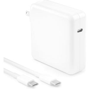 Furgor MacBook Pro Charger - 118W USB-C Charger Fast Charger Compatible with MacBook Pro, MacBook Air, M1, M2 M3 M4, M5, iPad Pro, Samsung Galaxy, and All USB-C Devices, 6.6ft Cable (White)