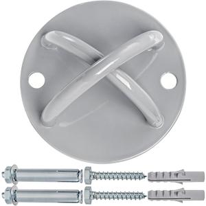Wall Mount Bracket for Suspension Straps, Ceiling Anchor X Mount for Rings, Body Weight Strength Training Systems, Yoga Swings & Boxing Equipment