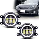 Fog Lights New Version LED 2007 2008 2009 2010 2011 2012 2013 2014 Toyota Camry 08-10 Highlander 09-13 Corolla 10-11 Prius 06-14 Rav4 11-17 Sienna Replacement for 08-11 Lexus LX570 RX350 DRL