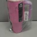 HydroJug Traveler - 32 oz Water Bottle with Handle & Flip Straw - Fits in Cup Holder, Leak Resistant Tumbler-Reusable Insulated Stainless Steel & Rubber Base - Gifts for Women & Men, Pink Sugar 