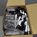 48 Pcs Pump Bottle Lotion Dispenser Refillable Shampoo Conditioner Hand Soap Dispenser Plastic Empty 8oz/250ml Clear Reusable Body Wash Container Bulk (Brown, Black)