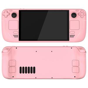 eXtremeRate Replacement Full Set Housing Shell with Buttons for Steam Deck OLED Handheld Console, Custom DIY Pale Red Faceplate Back Plate Trackpad Case for Steam Deck OLED Console - Without Console