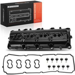 A-Premium Upgraded Aluminum Engine Valve Cover with Gasket and Bolts Compatible with Ram 1500 2500 3500 4500 5500 & Jeep Grand Cherokee, Wrangler, Commander & Dodge Ram 1500, Charger, Durango