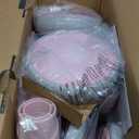 SEREED Colorful Lighting Toddler Tricycle for 2-5 Years Old Girls, Adjustable Seat&Handlebar Trike, Removable Basket, Birthday Gift Idea for Kids Ages 2+ (Pink)