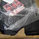 Black Thick Nappa Leather 3D Contoured Automotive Car Seat Covers Full Set