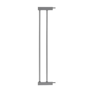 BABELIO Metal Baby Gate Dog Gate, 5.5inch (14cm) Gray Extension, Extra Wide Pet Gate for Stairs & Doorways, Pressure Mounted Walk Thru Child Gate with Door, NO Need Tools NO Drilling,28" Tall