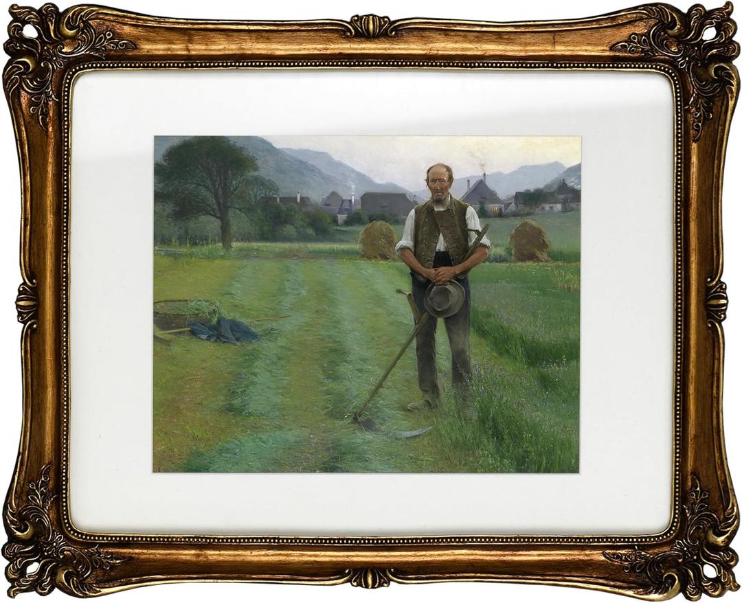 Funly mee Vintage 11x14 Picture Frame Antique Gold Photo Frame for Tabletop & Wall Mounted (Bronze)