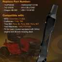 HQPASFY 742-05535 Lawn Mower Blades Set, Diamond Center Hole Compatible with 36 Inch Deck MTD, Craftsman, TroyBilt, Yard Machines, Replace OEM 742P05535, CMXGZAM110190, 490-110-M190, 2 Pack
