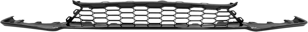 ALMULOO Grill Compatible with 2017-2019 Honda Civic EX EX-L LX Plastic(PP) Front Bumper Grille Gloss Black Replacement for HO1036128 71102TGGA00 W/Hatchback W/o Sport & Tour