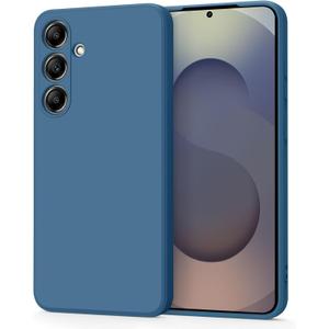 Vanjua Case for Samsung Galaxy S25 (Only), Stylish Liquid Silicone Slim Full-Body Protective Cover Compatible with Samsung Galaxy S25 5G Phone Case Navy Blue