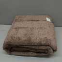 FinRec Low Pile 5x7 Washable Area Rugs for Bedroom Living Room, Thin Rug Solid Color, Non-Slip Carpet Indoor for Home Decor (Brown/White)