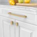 Amerdeco 6 Pack Brushed Satin Nickel Cabinet Pulls 10 Inch(254mm) Hole Centers Kitchen Cabinet Handles Cabinet Hardware Kitchen Handles for Cabinets Cupboard Handles Drawer Pulls ZH00013