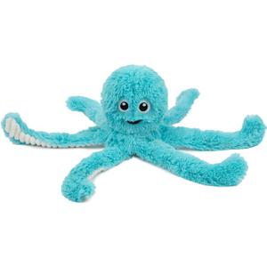 Best Pet Supplies Interactive Squeaky Dog Chew Toy, Ideal Dog Toys for Chewers, Small, Medium & Large Dogs, and Fetch Lovers - Octomutant (Turquoise), Large