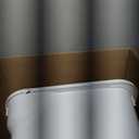 IRIS USA Cat Litter Box, Large Cat Box Enclosure, Top Entry with Litter Catching Lid, Enclosed with Scoop, White/Gray (White w/ Scoop)