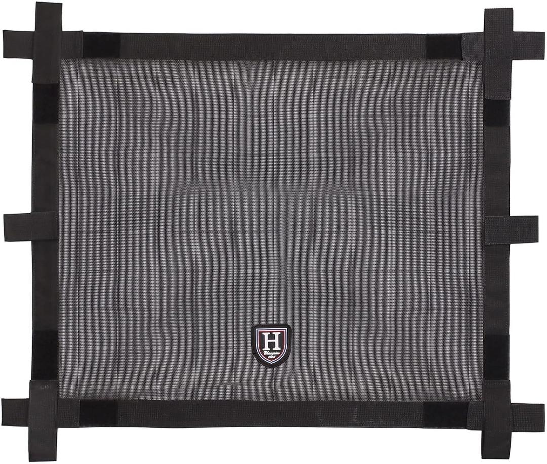 Harrison Howard Horse Trailer Window Screen, Adjustable Velcro Window Screen Mesh, Horse Trailer Accessories 26 * 35 in
