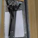 BOURDSERK Reptile Lamp Stand, Adjustable 15.7 to 74.3 in Heat Lamp Metal Bracket Floor Light Holder for Lizards Bearded Dragons Chicks Terrarium Tank