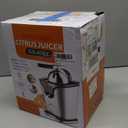 Healnitor 150W Electric Citrus Juicer Squeezer with 2 Cones, Stainless Steel Quiet Orange Juice Extractor Machines for Lime Grapefruit Lemon, Detachable Design