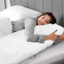 BEDELITE Body Pillow Cover with Zipper Closure, Super Soft and Cozy Fuzzy Fleece Pillowcase 20 x 54 Inches, Luxury Fluffy Plush Long Body Pillow Pillowcase for All Seasons(Bright White)