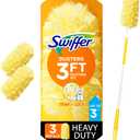 Swiffer Duster Heavy Duty 3 ft Extendable Handle Starter Kit with 3 Refills (4 Piece Set)