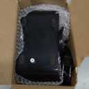 Basics Ceramic Portable Mini Space Heater for Office Desk, Indoor Use, Fast Heating, Energy Efficient, 500W, With TipOver Protection, Lightweight 1.4 lbs, Black, 5.87"D x 3.15"W x 5.95"H