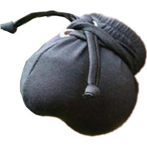 2 x U-Shark Men's Compact Bag Style G-strings & Thongs/Ultra Bulge Bikini Pouch (Black)