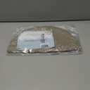 Eforcurtain Thick Linen Style Cloth Placemats Set of 6 Fabric Placemats Heat Resistant Machine Washable Table Mats Double Layer Water Absorbent Place Mats, Beige and Charcoal Round 15 Inch Place Mats