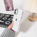 NITITOP Compatible for iPhone 11 Case Cute Flower Floral Clear for Women Girl Ultra Slim Crystal Shockproof Soft TPU Anti-Yellow Protective Phone Cover - White