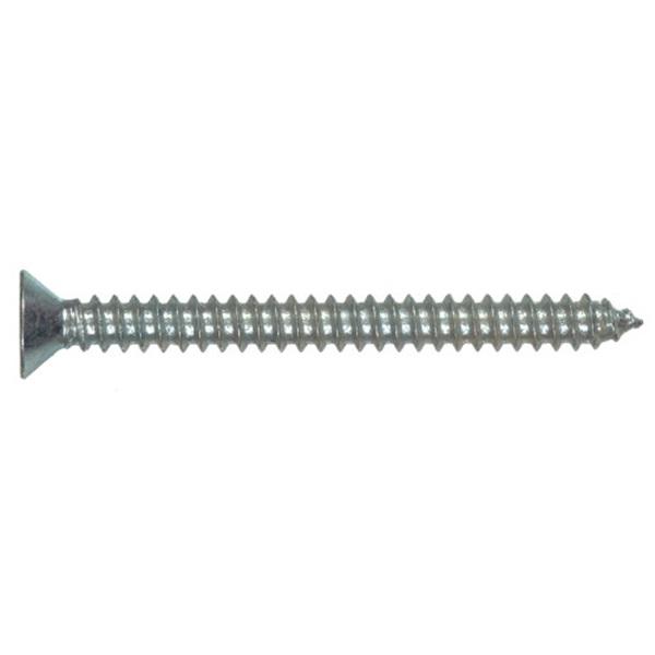 Hillman Sheet Metal Screws No. 8 x 3/4" L Phillips Flat Head Zinc-Plated 5548