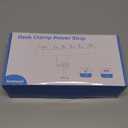 Desk Clamp Power Strip, Flat Plug Fast Charging Station, Desk Mount Surge Protector with PD 20W USB C Ports, Fit 1.7 inch Tabletop Edge Thick, Desktop Outlets for Home Office. (6FT)