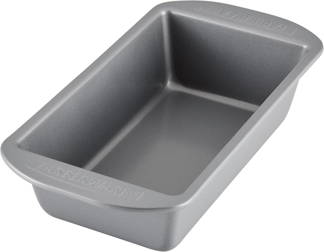 Farberware Nonstick Bakeware 9-Inch x 5-Inch Loaf Pan, Gray 