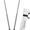 32" Heavy Duty Hot Dog Roasting Sticks for Campfire, Smores Sticks for Fire Pit Long, Marshmallows Skewers (2 Pack)