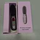 Go Brush Pro,2026 New Cordless Straight Hair Brush, Portable Scald-Proof mini Straight Hair Comb with Three Temperature Settings and LED Display Screen, Quickly Heating Travel Hair Brush (Dark Black)