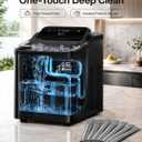 Typhur Nugget Ice Maker Countertop, One-Touch Deep Cleaning, Midnight Black