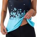 B2prity Tankini Swimsuits for Women Two Piece Bathing Suits Tummy Control Long Torso Tank Tops with Shorts (Large, Sky Blue)