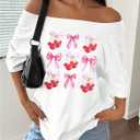 Oversized Jersey Shirts for Women - V Neck Baseball/Football Jerseys Shirt Team Number Y2k Streetwear Tee Tops (White, L)