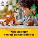 LEGO Creator 3 in 1 Forest Animals Red Fox Toys - Building Toys for Kids, Boys & Girls, Ages 9+ - W/ 3 Building Options into Fox, Owl, or Squirrel - Gift for Christmas - 31154