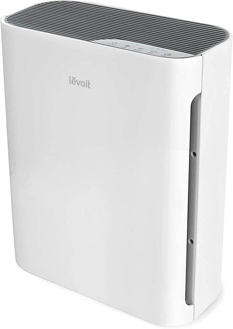 Levoit Air Purifier for Home Bedroom, Quiet Clean with Washable Pre-Filter for Dander, Smoke, Dust, Pollen, AHAM VERIFIED, Odor Eliminators for Medium Sized Rooms, Pet Hair Remover, Vital 100, White