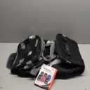 Olympia U.S.A. 22 inch Carry On 8 Pockets Wheeled Rolling Duffel Bag Water Resistant Luggage Lightweight Travel Suitcase with Retractable Handle, Black