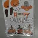 2 x Halloween Party Decorations - Reusable Window Clings for Halloween Decorations Indoor Outdoor | Pumpkin Ghost Static Window Decor Stickers for Office Party Favors Supplies Crafts Gifts Toys for Kids (Black)