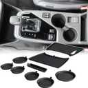 Auovo Cup Holder Inserts Liners Compatible with Subaru Crosstrek 2024 2025 Impreza Accessories Car Custom Silicone Cup Holder Mat Pad 8PCS (Black Trim)