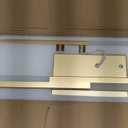 Benkut Modern LED Vanity Lights Set of 2, Gold Wall Sconce with Remote Control Dimmable Indoor Wall Light Bedside Remote Sconce for Bedroom Bathroom Living Dining Room (2 Pack H19.7’’)