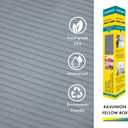 KAVUNION Shelf Liner, Non-Slip Cabinet Liner, Easy to Cut and Install, Washable Oil-Proof and Protective surface for Kitchen Cabinet, Drawer, Shelves, Refrigerator, Storage, Desks, Gray 11.8 Inches x 9.8 FT