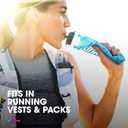 HydraPak UltraFlask Speed 500ml 2-Pack Collapsible Soft Flask Water Bottle for Hydration Vests and Running Packs with Easy Open Cap (500ml / 17oz)