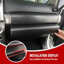 JeCar Co-Pilot Passenger Decoration Trim ABS Interior Accessories Compatible with Toyota 4runner SUV 2010-2022, Matte Black