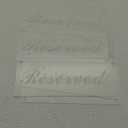 Yookeer 6 Pieces Reserved Signs for Wedding Chairs with a Roll of Ribbon Acrylic Reserved Table Signs for Wedding Important Events Church Pews Chair and Restaurant(White)